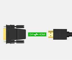 Ugreen HDMI-Adapter (weiblich) - DVI 24 + 1 (männlich) FHD 60 Hz schwarz (20124)