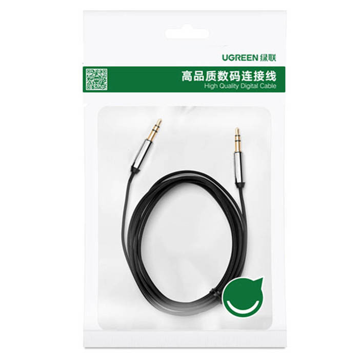 Ugreen -Kabel Audiokabel AUX-Miniklinke 3,5 mm 1 m schwarz (AV119)