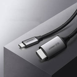Ugreen Kabel HDMI-Kabel - USB Typ C 4K 60 Hz 1,5 m schwarz-grau (MM142 50570)