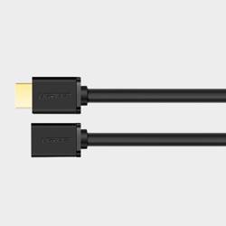 Ugreen Kabel Kabel Adapter Stecker HDMI Verlängerungskabel (weiblich) - HDMI (männlich) 4K 10,2 Gbps 340 Mhz Audio Ethernet 0,5 m schwarz (HD107 10140)