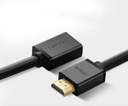 Ugreen Kabel Kabel Adapter Stecker HDMI Verlängerungskabel (weiblich) - HDMI (männlich) 4K 10,2 Gbps 340 Mhz Audio Ethernet 0,5 m schwarz (HD107 10140)