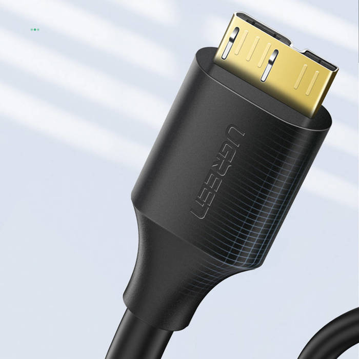 Ugreen Kabel USB - Micro USB Typ B SuperSpeed 3.0 2m schwarz (10843)