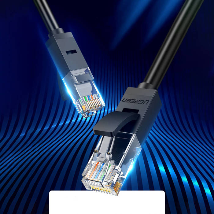 Ugreen LAN Ethernet U/UTP Cat. 6 1000Mbps 8m Schwarz (NW102)