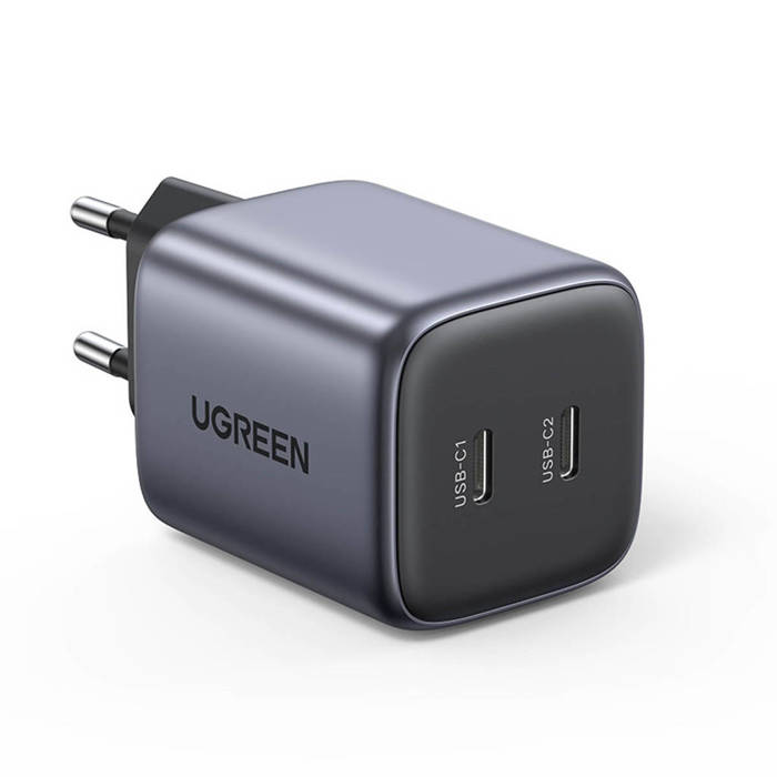 Ugreen Schnellladegerät GaN 2xUSB-C 45W grau (CD294)