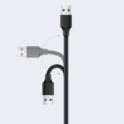 Ugreen Verlängerung USB 2.0 Adapter 0,5m schwarz (US103)