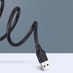 Ugreen Verlängerung USB 2.0 Adapter 0,5m schwarz (US103)