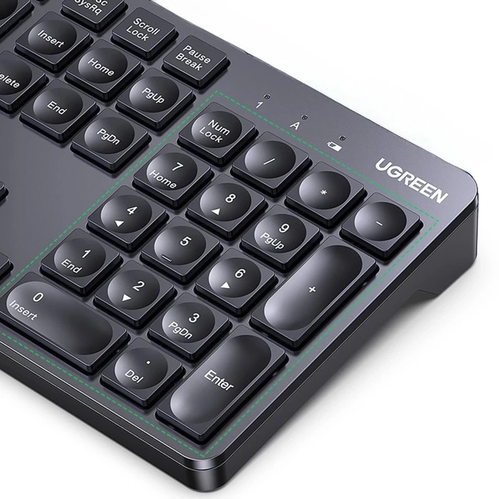 Ugreen Wireless Keyboard KU004 2.4GHz - schwarz