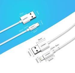 Ugreen cable USB-Kabel - Lightning MFI 1m 2,4A weiß (20728)