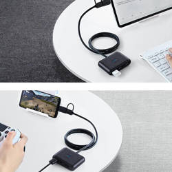 Ugreen multifunktionaler USB HUB Typ c - 4 x USB 3.0 1m weiß (CR113)