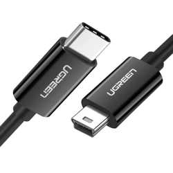 Kabel USB-C auf Mini USB UGREEN US242, 1m (schwarz)