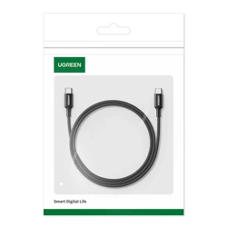 Kabel USB-C auf USB-C UGREEN 15276, 1,5m (schwarz)