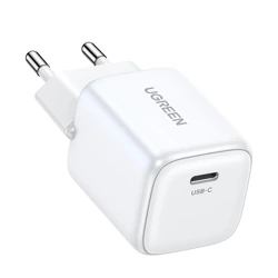 Schnell ladergerät mit kabel GaN USB C 30W PD Ugreen Nexode Mini - weiß