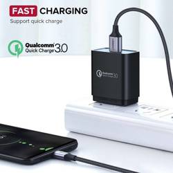 UGREEN Micro USB QuickCharge 3.0 2.4A Nylon geflochtenes Kabel 1.5m Weiß