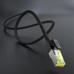 UGREEN NW150 Kabel geflochtenes Netzwerkkabel, Ethernet RJ45, Kat.7, F/FTP, 5m (schwarz)