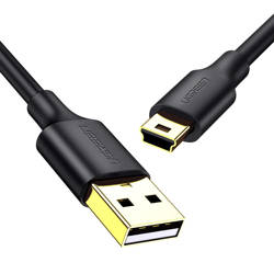 Ugreen 5-poliges vergoldetes USB-Kabel - Mini-USB 0,5 m schwarz (US132)