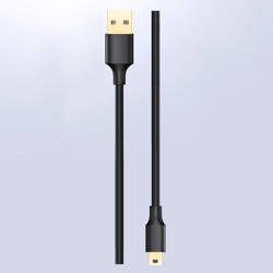 Ugreen 5-poliges vergoldetes USB-Kabel - Mini-USB 0,5 m schwarz (US132)