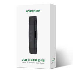 Ugreen Adapter SD / Micro SD Kartenleser (USB-A / USB-C) schwarz (CM304)