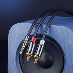 Ugreen Audiokabel 3,5 mm Miniklinke - 2RCA 3m schwarz (10590)