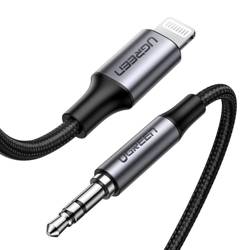 Ugreen Kabel AUX MFI Lightning Audiokabel - 3,5 mm Miniklinke 1 m grau (70509)