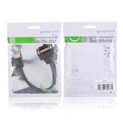 Ugreen Kabel Adapterkabel DVI 24 + 5 Pin (weiblich) - HDMI (männlich) 22 cm schwarz (20136)