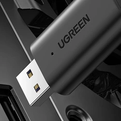 Ugreen Sender Sender/Empfänger Bluetooth 5.0 Wireless Audio Adapter 3,5 mm Miniklinke schwarz (CM523 60300)