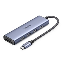 Adapter HUB UGREEN CM511 USB-C auf HDMI, 3x USB-A 3.0, SD/TF 20956A