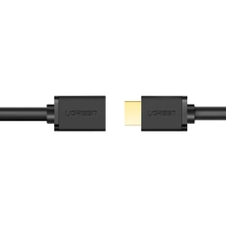 Ugreen kabel przewód adapter przejściówka przedłużacz HDMI (żeński) - HDMI (męski) 4K 10,2 Gbps 340 Mhz audio ethernet 1 m czarny (HD107 10141)