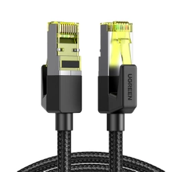 UGREEN NW150 Cable braided network cable, Ethernet RJ45, Cat.7, F/FTP, 5m (black)