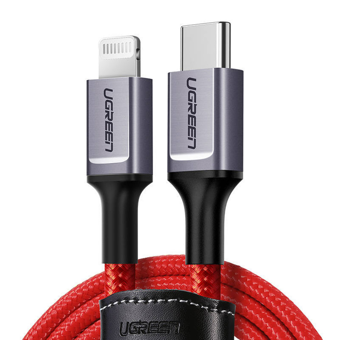 Kabel USB-C do Lightning UGREEN, 1m (czerwony) US298