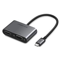 Ugreen CM162 50505 USB-C - HDMI / VGA / USB-A 3.0 / USB-C PD-Adapter - Grau