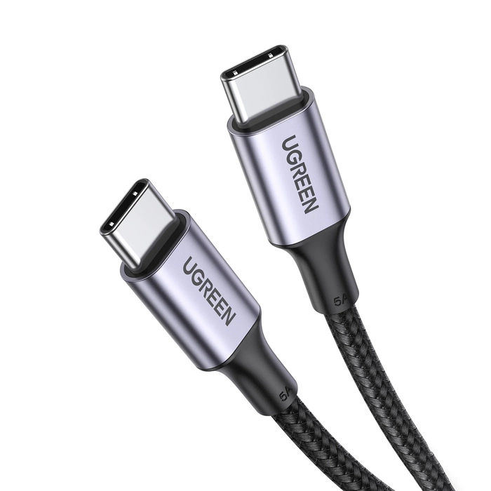 Kabel Ugreen US316 USB-C / USB-C 480Mb/s 5A 100W 0.5m - szary