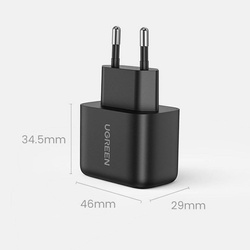 Ugreen USB Type C Ladegerät 25W Power Delivery + USB Type C Kabel 2m schwarz (50581)