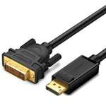 UGREEN DisplayPort zu DVI Kabel DP103 FullHD Unidirektional 2m Schwarz