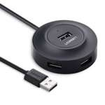 Adapter Hub UGREEN 4in1 4xUSB CR106 1m Black