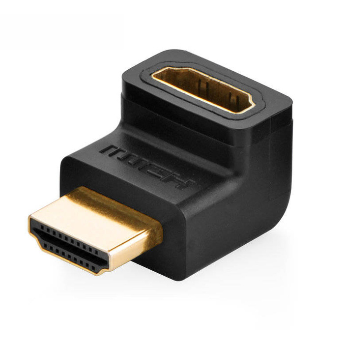 Ugreen adapter right angle connector HDMI top black (20110)