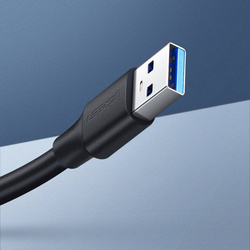 Ugreen Kabel Verlängerungsadapter USB 3.0 (weiblich) - USB 3.0 (männlich) 3 m schwarz (US129 30127)