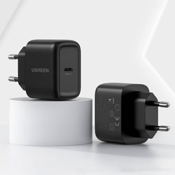 Ugreen ładowarka sieciowa USB Typ C 25W Power Delivery + kabel USB Typ C 2m czarny (50581)