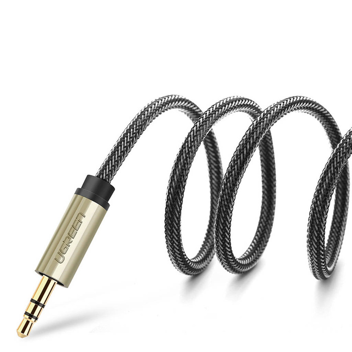 Ugreen kabel przewód audio mini jack 3,5 mm - 2 x jack 6,35mm 1m szary (AV126)