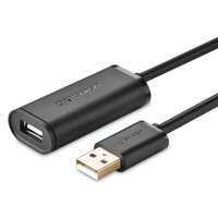 Ugreen active cable USB 2.0 Verlängerungskabel 480 Mbps 5 m schwarz (US121 10319)