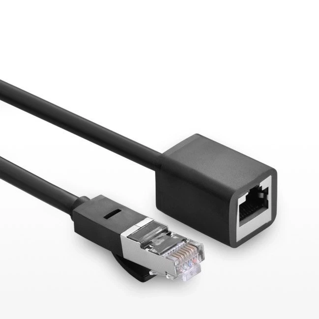 Ugreen NW112 11283 Netzwerk-Ethernet-Kabel RJ45 (weiblich) – RJ45 (männlich) F/UTP Cat. 6 1 Gbit/s 5 m – schwarz