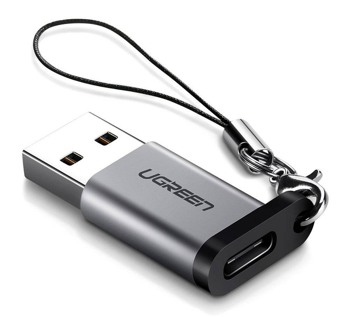 Adapter USB 3.0 do USB-C 3.1 PD UGREEN (szary) US276