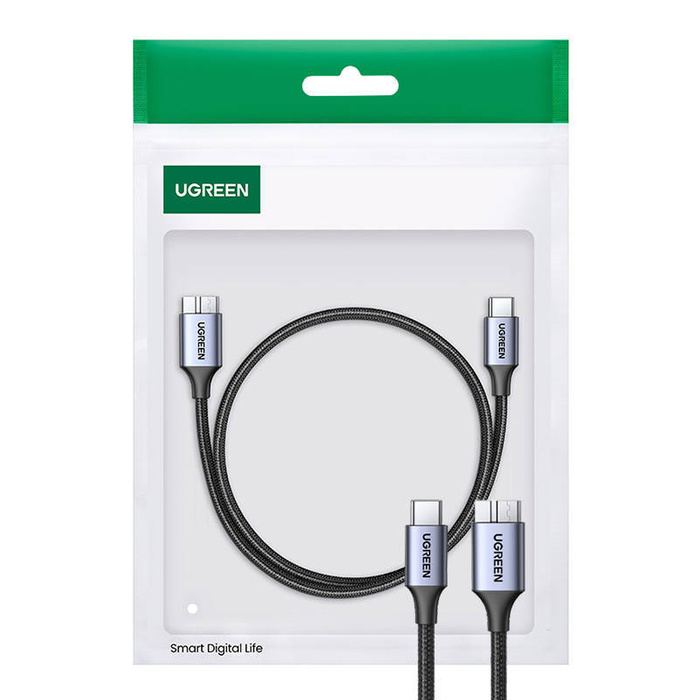 Kabel USB-C do Micro USB UGREEN 15231, 0.5m (gwiezdna szarość)