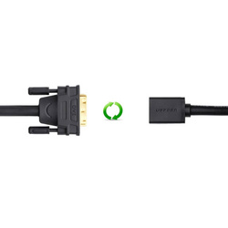 Ugreen Kabel Adapterkabel DVI (männlich) - HDMI (weiblich) 0,15m schwarz (20118)