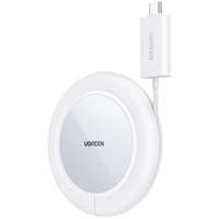 Ugreen 15W Qi wireless charger with silicone case MagSafe compatible white (CD245-40123)