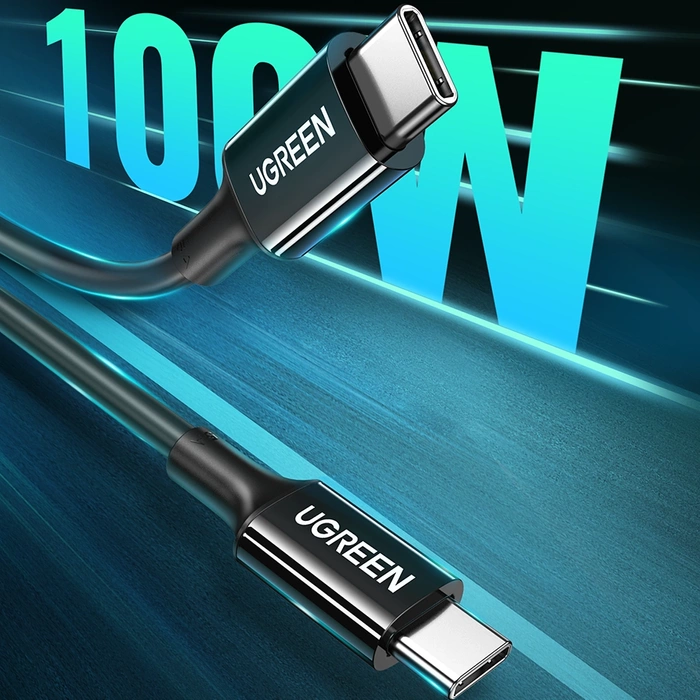 Kabel Ugreen US300 USB-C / USB-C 480Mb/s 5A 2m - czarny