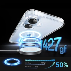 Ugreen Classy Clear Magnetic iPhone 16 Case - Transparent