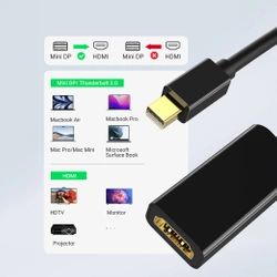 Adapter mini DisplayPort - HDMI UGREEN 4K (schwarz)