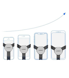 Ugreen Auto Schwerkrafthalter für Luftzufuhr Lüftungsgitter grau (50564)