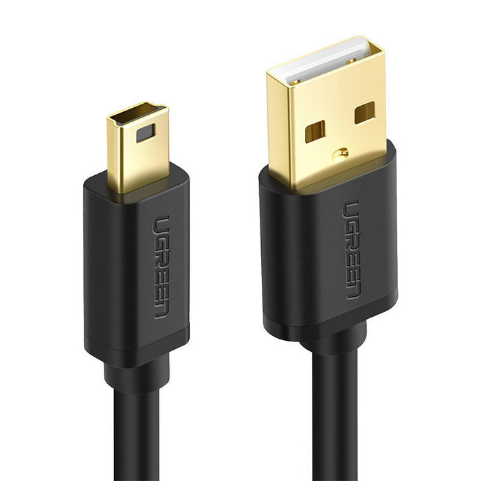 Cable USB 2.0 UGREEN 10355B, male, mini USB, 1m