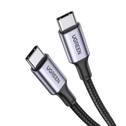 Kabel Ugreen US316 USB-C / USB-C 480Mb/s 5A 100W 0.5m - szary